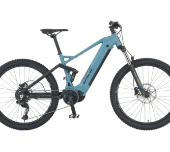 Prophete E-Bike MTB Dice 4.0 Full-Suspension Grau-Schwarz Matt 27,5″